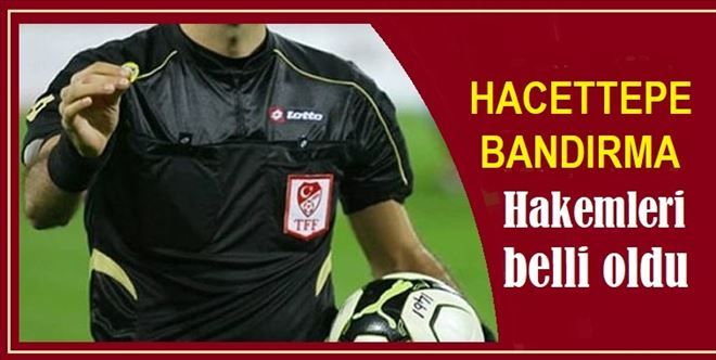 Hakemler açıklandı