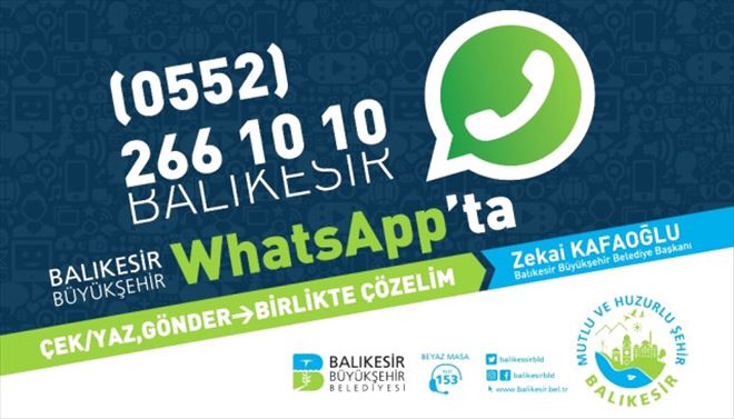 Sorunları Whatsapp Üzerinden Çözecek