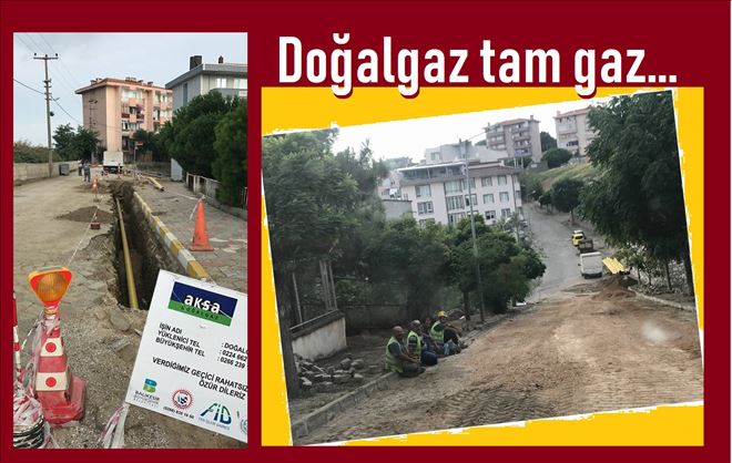 Erdek´te Doğalgaz çalışmaları