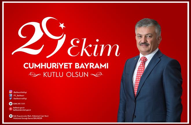 Vali´den Cumhuriyet mesajı