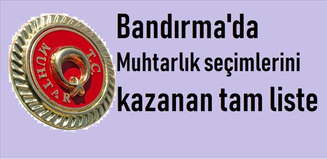 Muhtarlı seçimleri