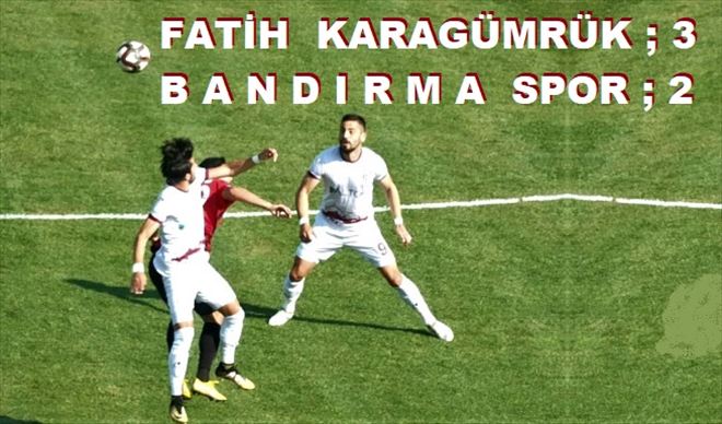 Bandırmaspor F.Karagümrük´ten eli boş dönüyor