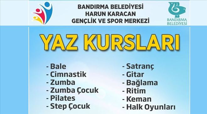KURSLARI BAŞLIYOR