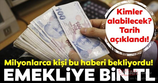 Ödeme tarihleri belli oldu