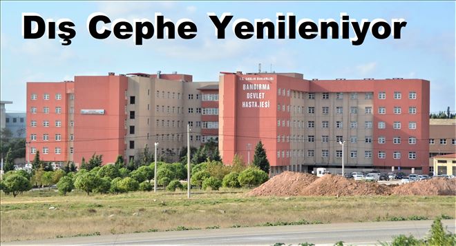 Devlet Hastanesinde Dış Cephe yenilemesi