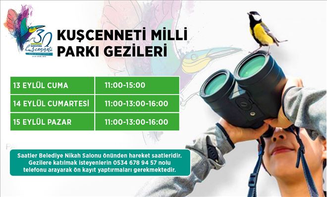 30. Kuşcenneti Festivali eylülde