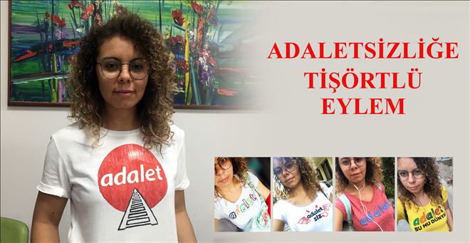 Adaletsizliğe tişörtlü eylem