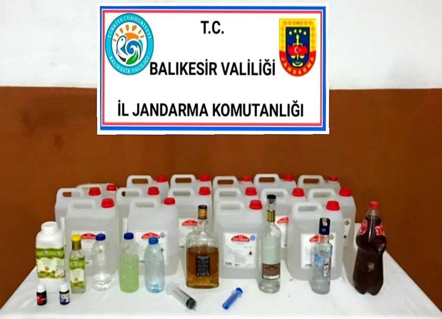 Susurluk’ta kaçak içki