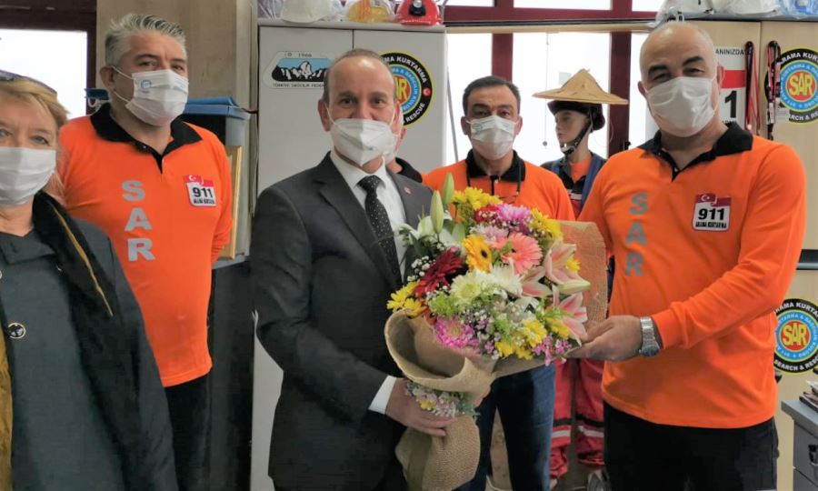 CHP den, 911 ARAMA KURTARMA ZİYARETİ
