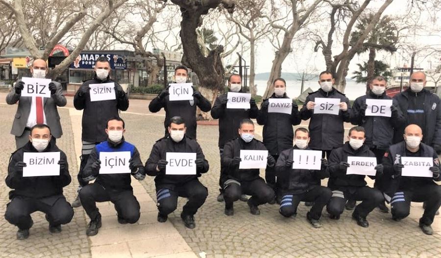 Erdek Zabıtasından anlamlı paylaşım