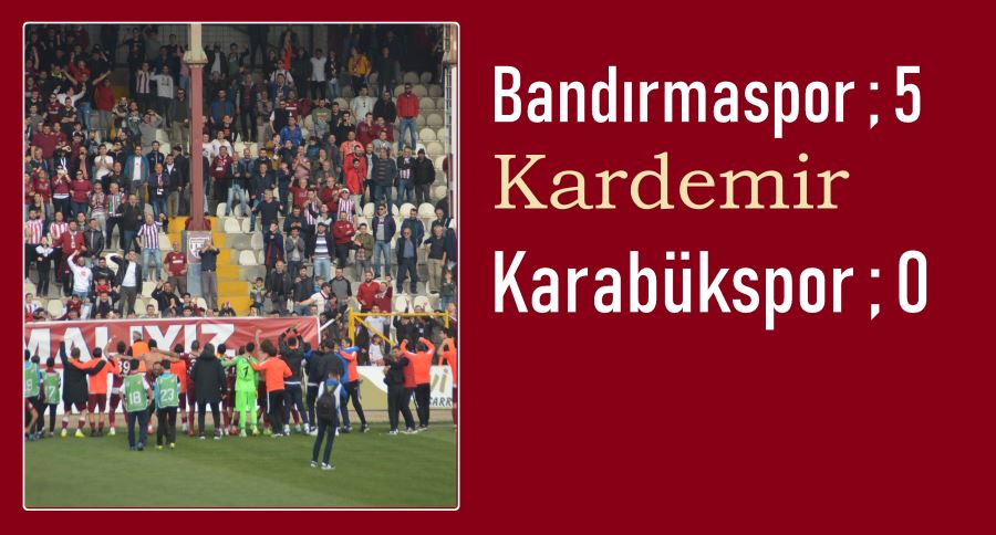 Bandırmaspor ezdi geçti