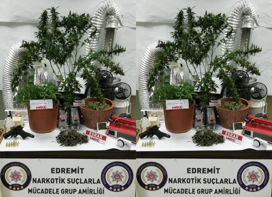 Edremit’te uyuşturucu operasyonu