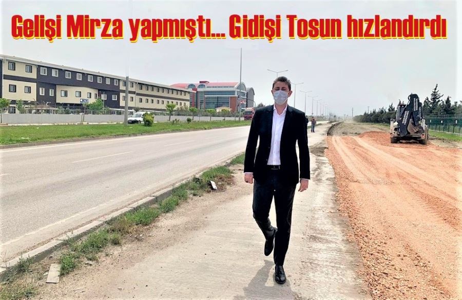 Kent çıkışı yan yol nihayet yapılıyor