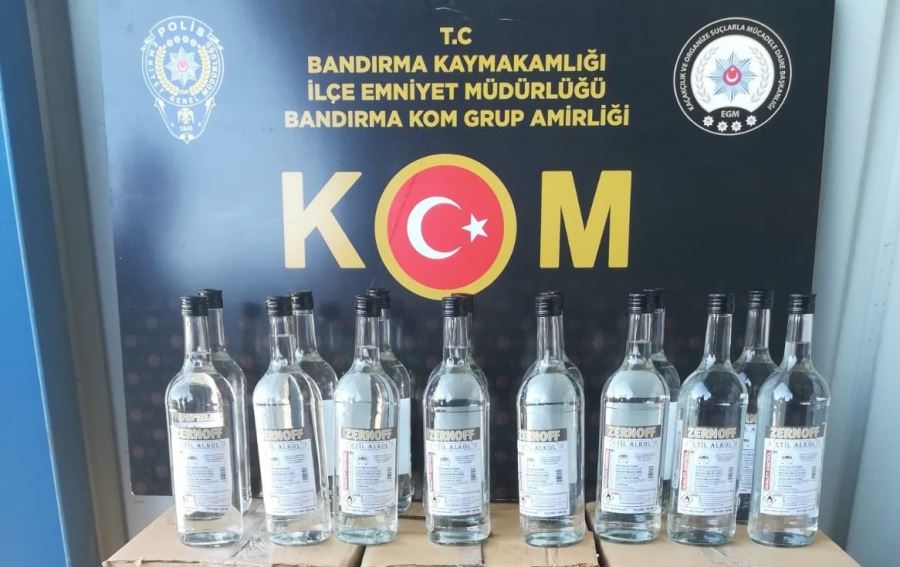 Jandarmadan “Etil Alkol” operasyonu
