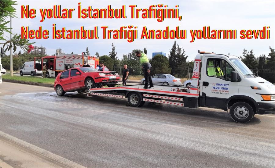 Seyir halinde yandı