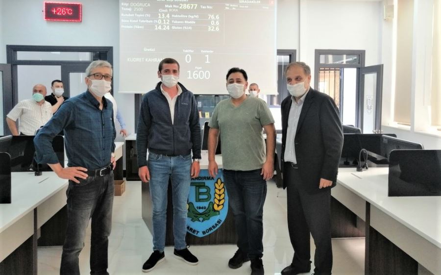 İlk Mahsul Arpa Bandırma Borsasında İşlem Gördü