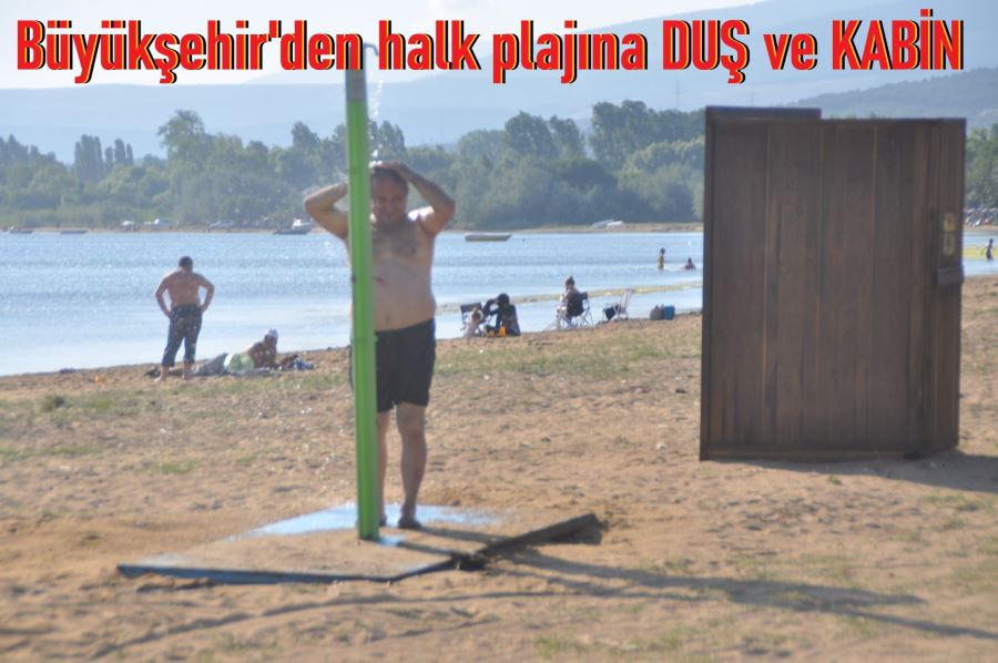 Halk plajında yeni uygulama