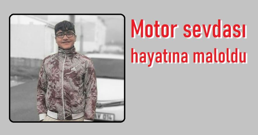 Motorla direğe çarpan genç hayatını kaybetti