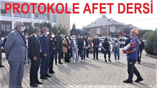 Erdek Protokolü afet dersi aldı