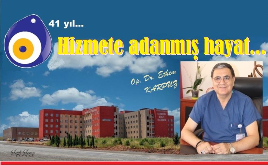 Dr. Karpuz teşekkür belgesi ile ayrıldı