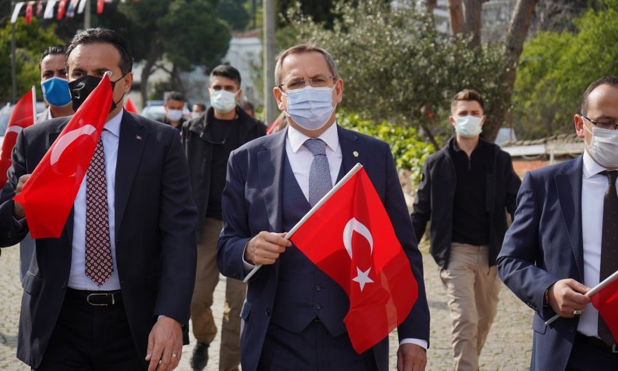 ATATÜRK’ÜN AYVALIK’A GELİŞİNİN 87’NCİ YIL DÖNÜMÜ KUTLANDI