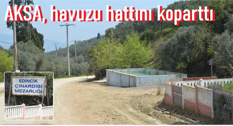 Doğalgaz ishale hattı vurup geçiyor.