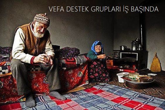 Vefa destek gurupları iş başında