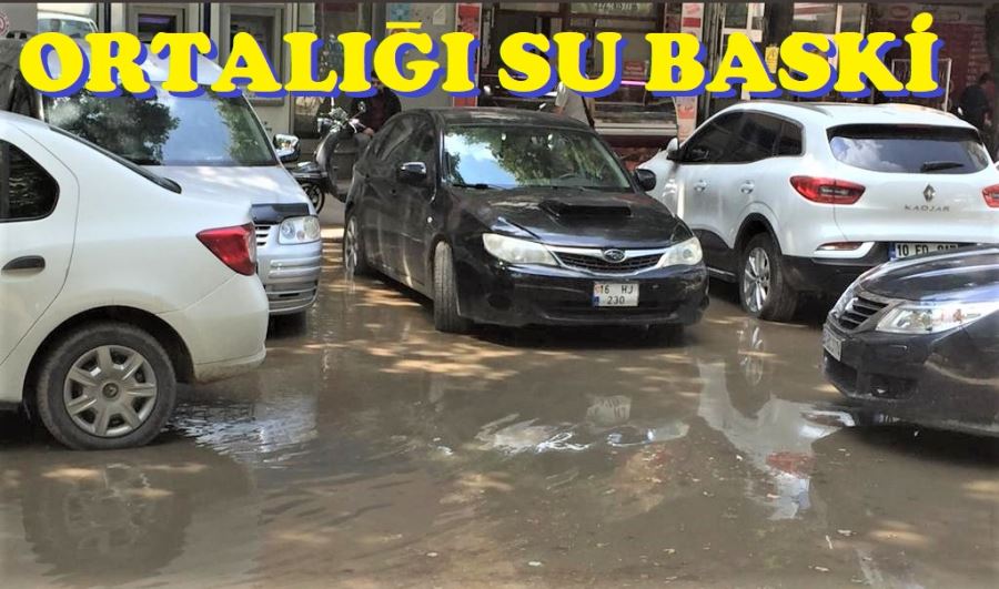 Ana ishale hattındaki patlak ortalığı göle çevirdi.