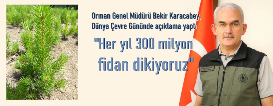 OGM her yıl 300 milyon yeni fidan dikiyor