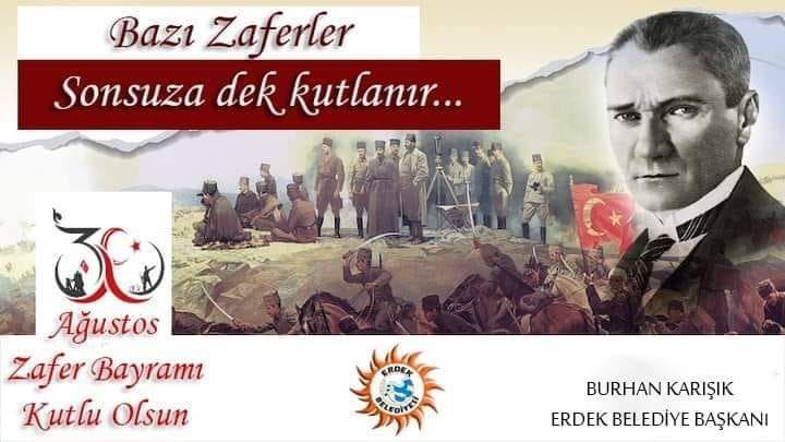 Başkan Karışık’tan 30 Ağustos kutlaması