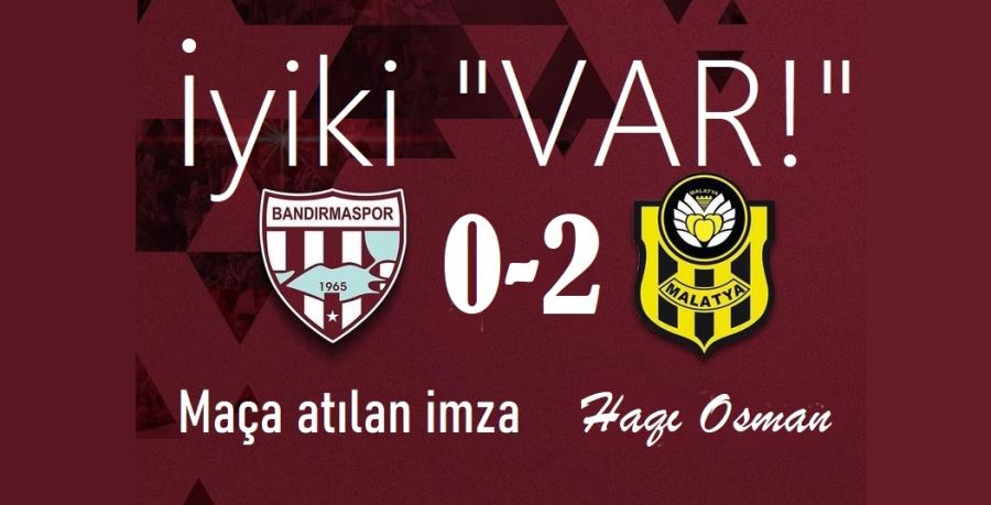Malatya ilk galibiyetini aldı.