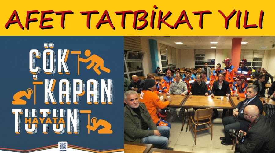 Afet Tatbikat yılı, Afet tatbikatı ile başladı.