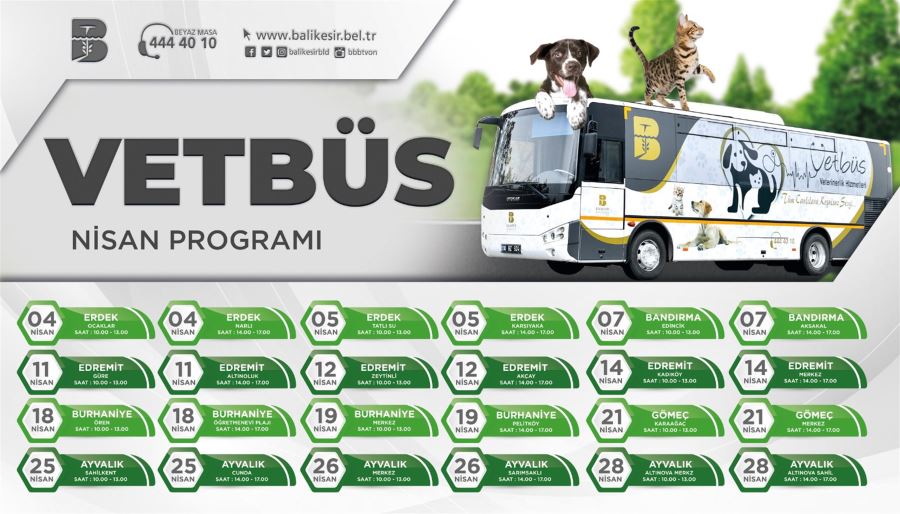 VETBÜS ilçeleri dolaşıyor