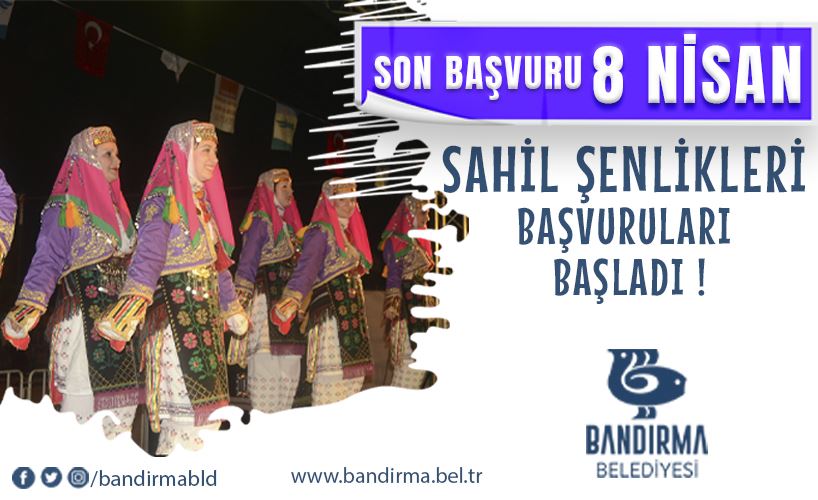 SAHİL ŞENLİĞİ İÇİN BAŞVURULAR BAŞLADI