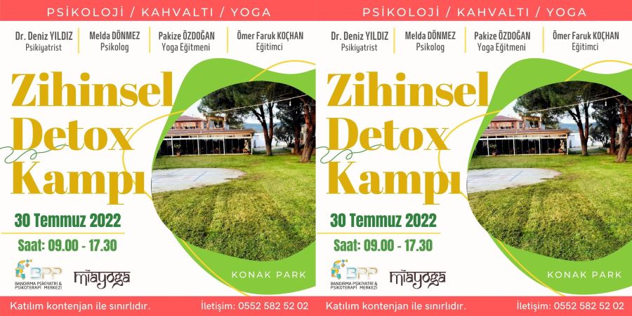 Bölgemizde ilk kez “Zihinsel Detox” kampı