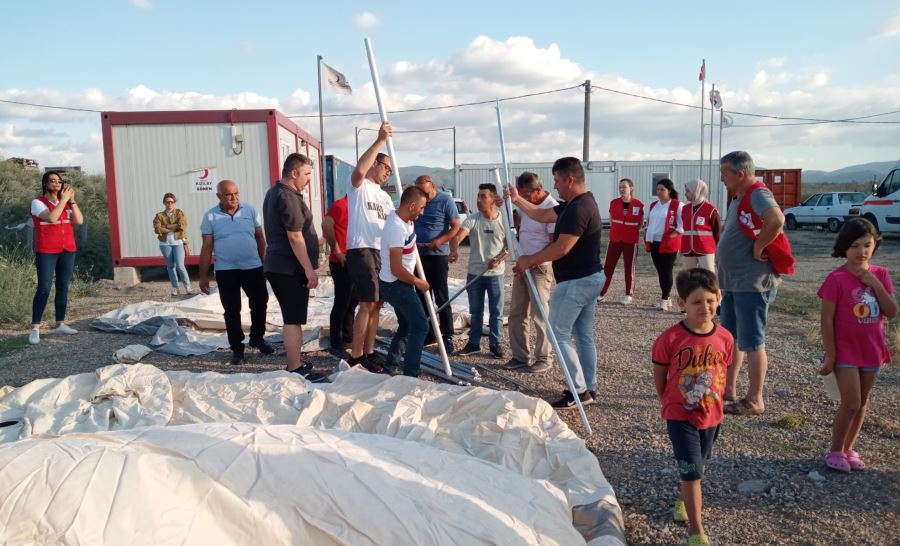 Olası afete karşı prova yaptılar