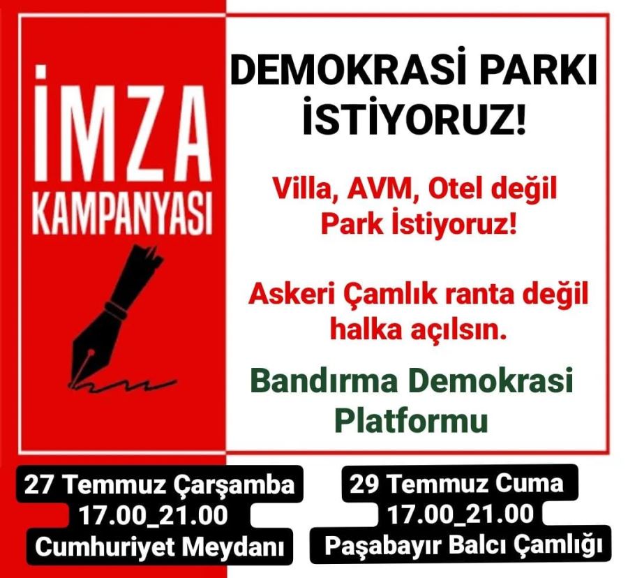 Platformu’ndan imza kampanyası