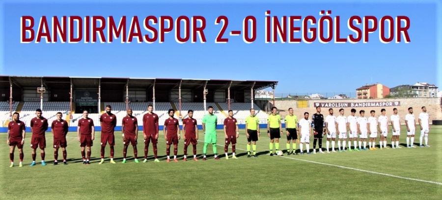 Bandırmaspor iki ayrı kadro ile 2-0 kazandı