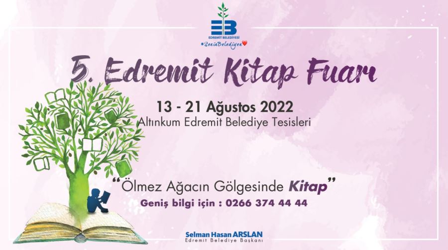 5. Edremit Kitap Fuarı 13 Ağustos’ta Başlıyor!