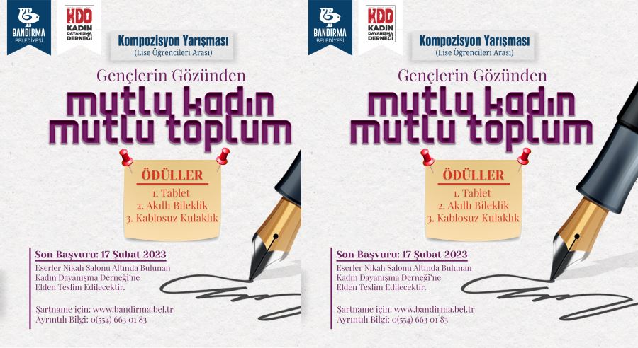 Kadın Dayanışma Derneği’nden yarışma