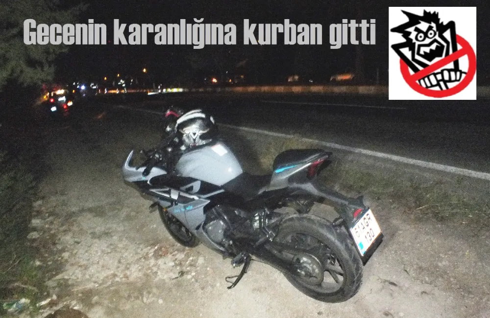 Motorun çarptığı kadın hayatını kaybetti.