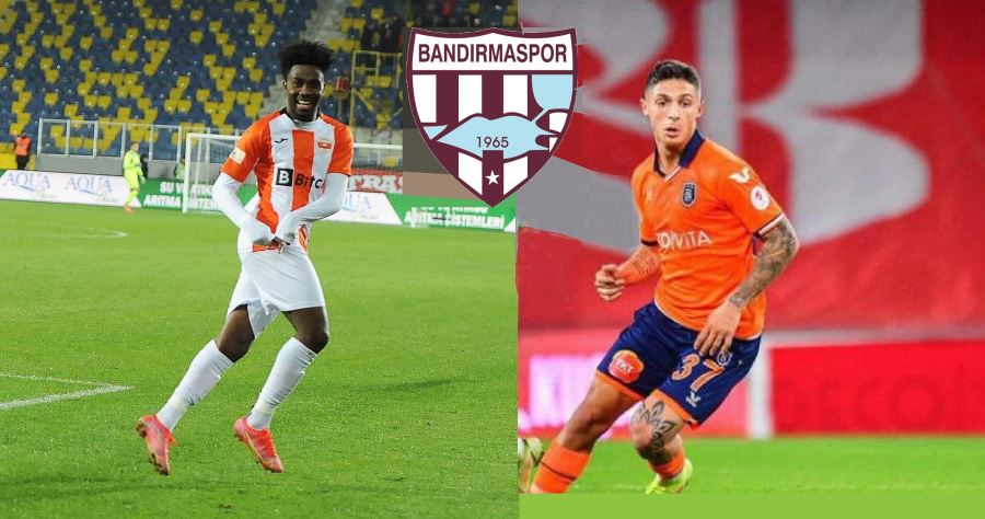 Santrfor Samuel Tetteh  ve solbek Emre Kaplan Bandırmaspor’da