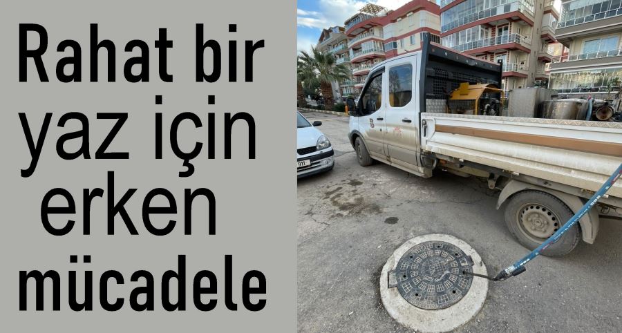 Erdek’te haşere mücadelesi