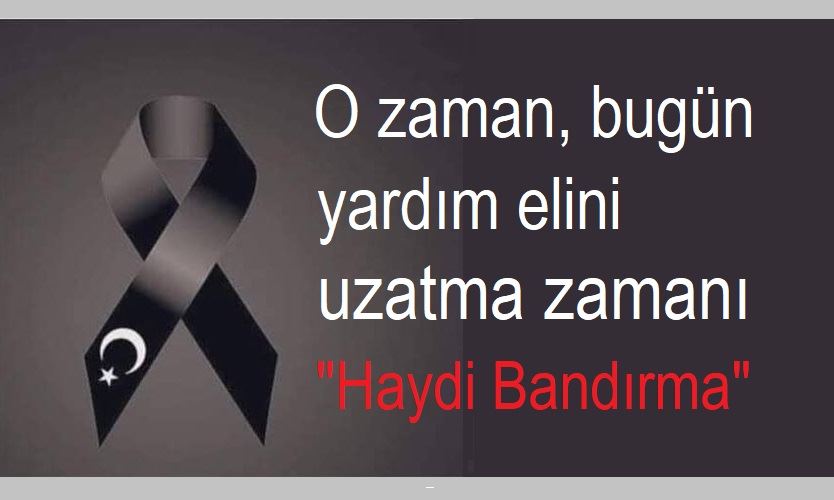 Haydi Bandırma! Gün birlik ve dayanışma günüdür.