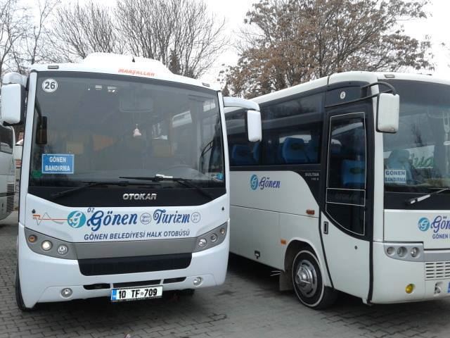 Toplu taşıma Gönen-Erdek yaz seferleri 