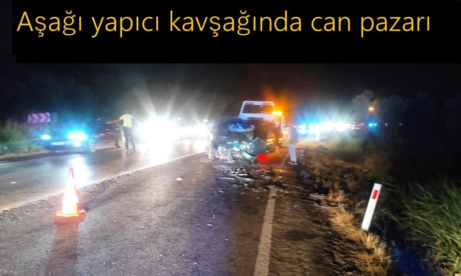 Tatlısu kavşağında kaza