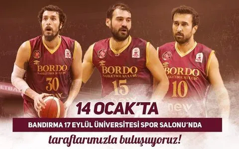 Bordo Basketbol üniversite salonunda parkeye çıkıyor