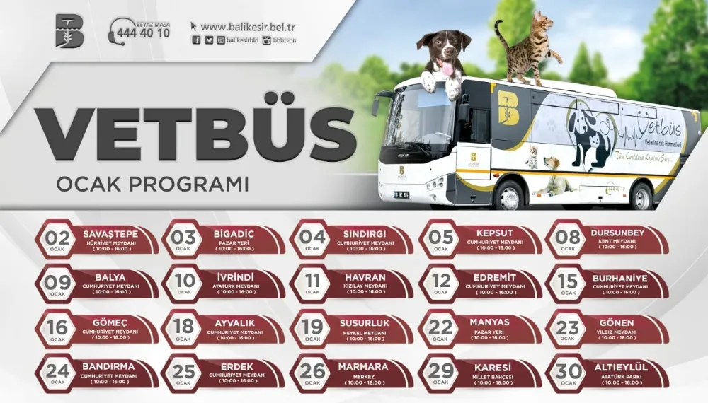 VETBÜS Ocak programı sürüyor.