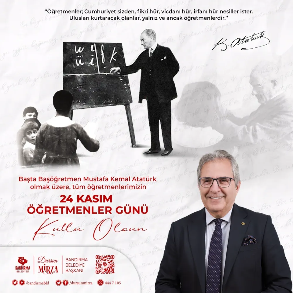 MİRZA’DAN “24 KASIM ÖĞRETMENLER GÜNÜ” MESAJI…