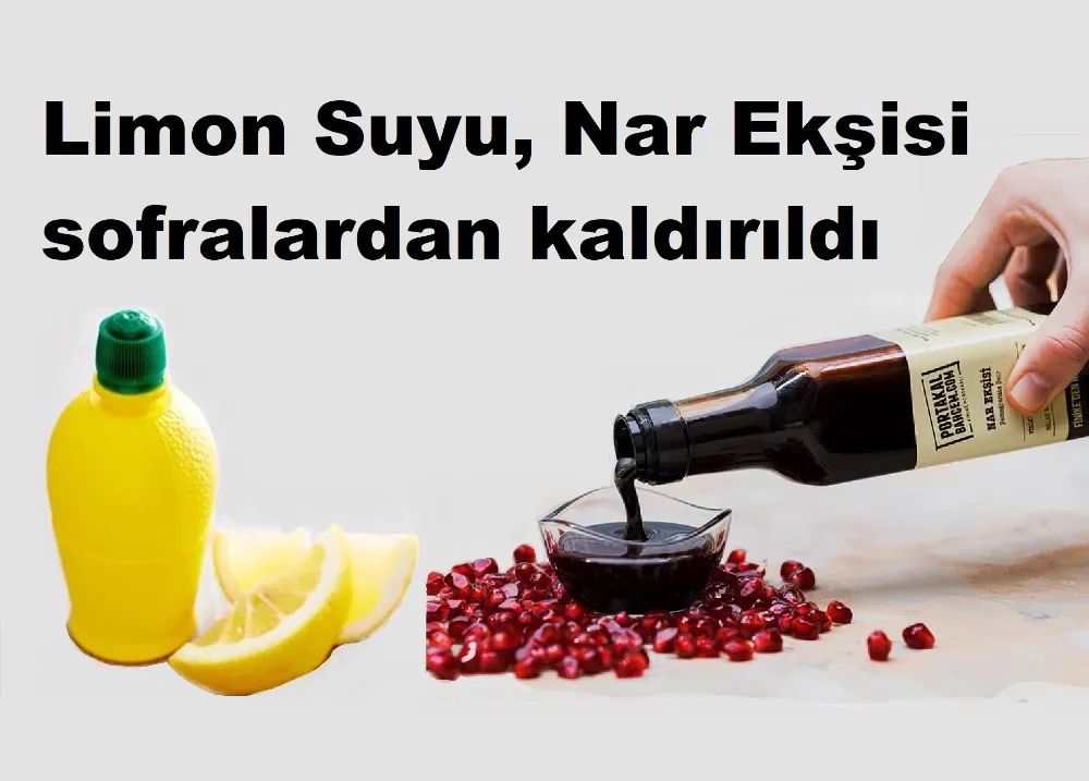 Limon sosuna yasak!